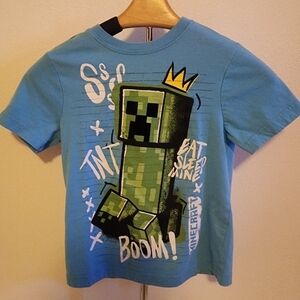 Boy's Minecraft "Eat, Sleep, Mine" Size 6/7 T-shirt